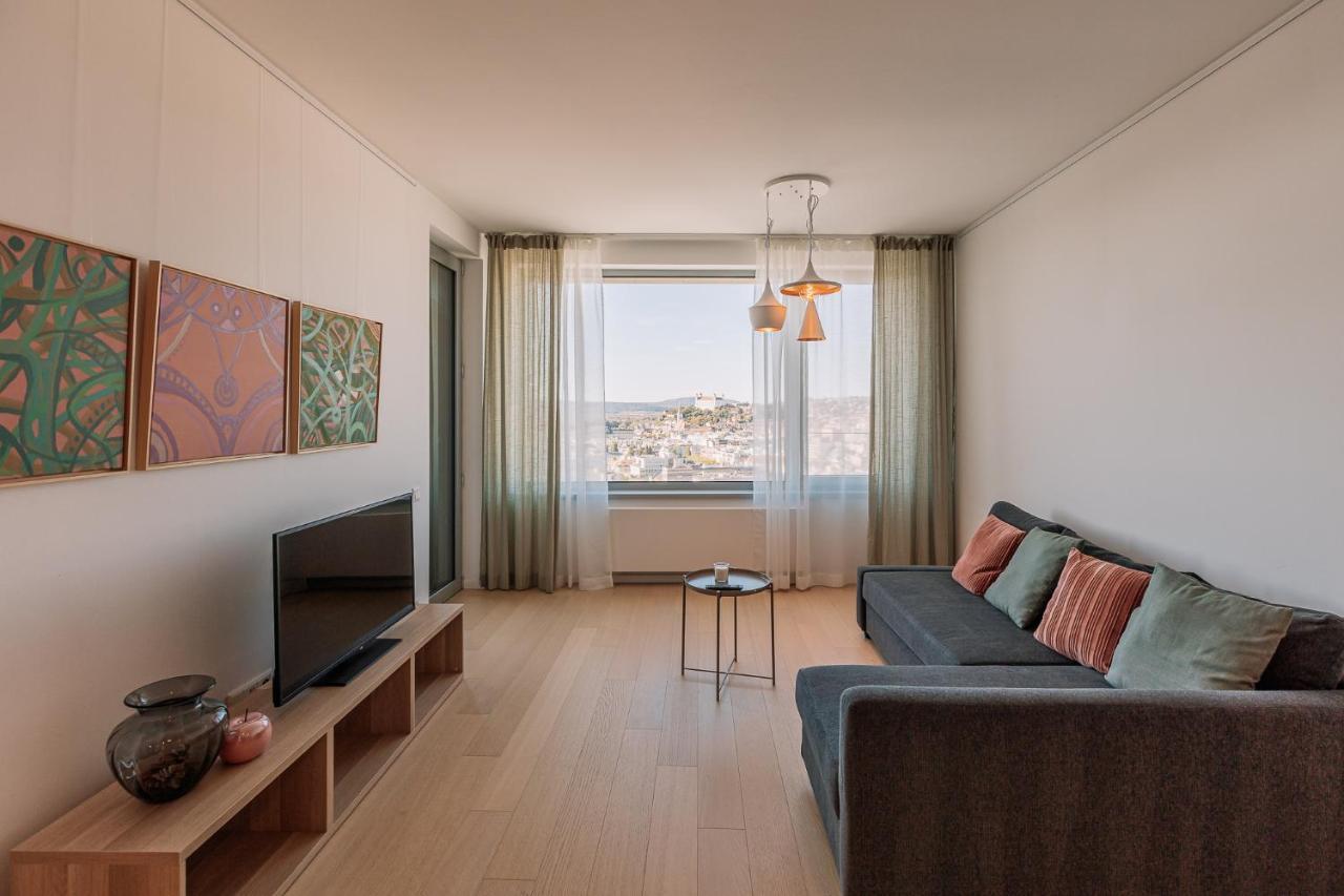 Skau Coral Residence In Sky Park 22 Floor 1Tower Panoramic View Free Parking Μπρατισλάβα Εξωτερικό φωτογραφία