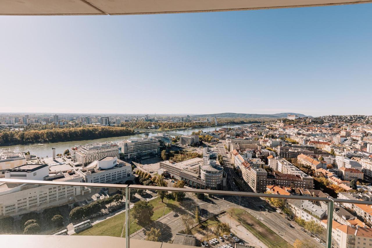 Skau Coral Residence In Sky Park 22 Floor 1Tower Panoramic View Free Parking Μπρατισλάβα Εξωτερικό φωτογραφία