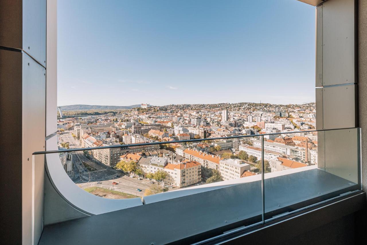 Skau Coral Residence In Sky Park 22 Floor 1Tower Panoramic View Free Parking Μπρατισλάβα Εξωτερικό φωτογραφία