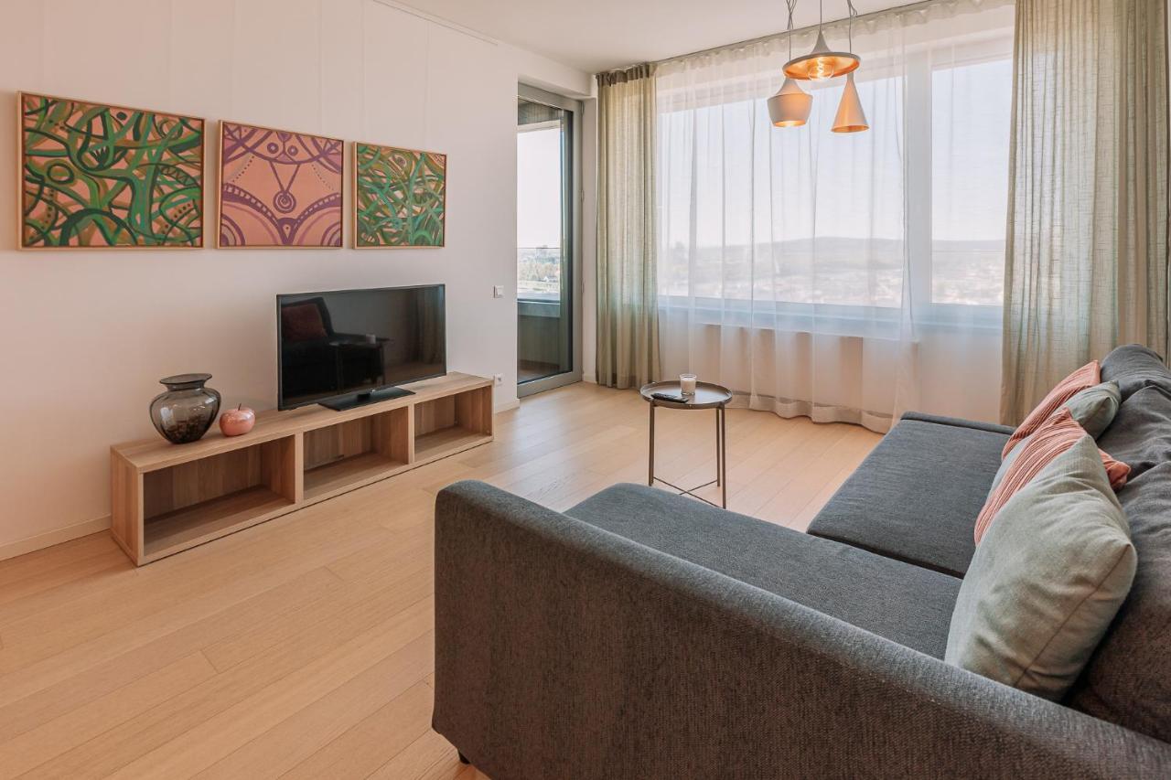 Skau Coral Residence In Sky Park 22 Floor 1Tower Panoramic View Free Parking Μπρατισλάβα Εξωτερικό φωτογραφία